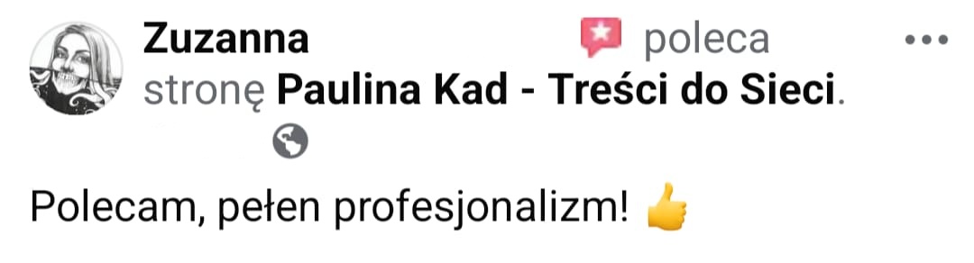Opinia klienta